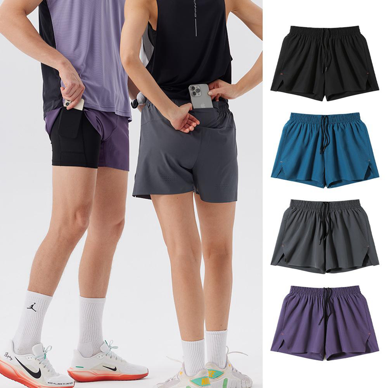 假两件专业运动跑步短裤男女夏季