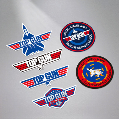 topgun贴纸贴纸捍卫战士机车