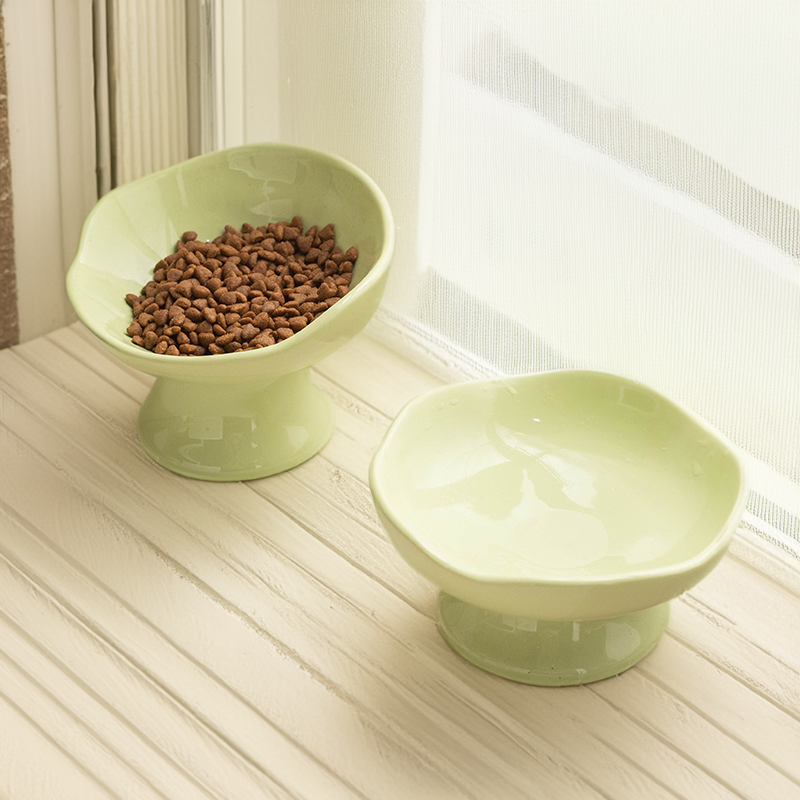 【釉下彩】陶瓷~简约猫咪专用碗~