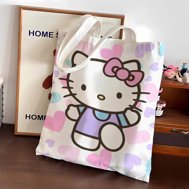 粉色HelloKitty新帆布单肩包通勤上班袋学生补习考试资料文件袋,箱包皮具/热销女包/男包,时尚帆布包,淘宝优惠券,粉丝福利购,淘宝优惠卷