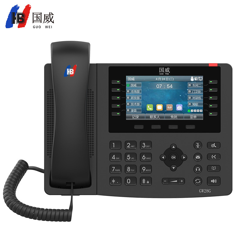 国威IP录音电话机SIP协议PUSB电话机/网络电