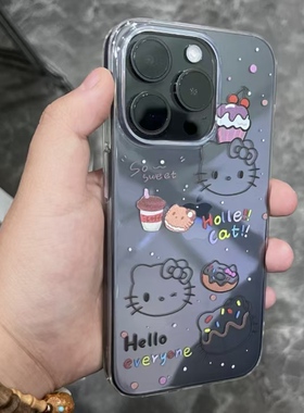 可爱蛋糕凯蒂猫hellokitty适用iphone16pro新款15Promax苹果13ProMax手机壳14Pro硅胶11防摔X保护套12卡通X