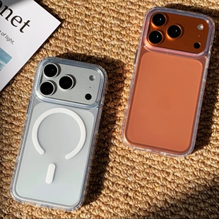 适合大汉手高品质磨砂防指纹透明壳高级适用iPhone17promax苹果16Pro手机壳15透明17Pro情侣14简约包拍照按键