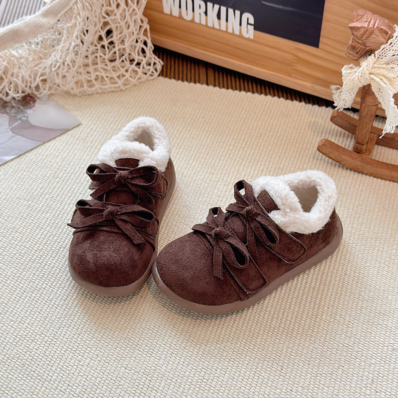 2025冬季新款保暖厚底双蝴蝶结雪地靴女韩版复古加绒乐福鞋棉鞋潮,女鞋,时尚雪地靴,淘宝优惠券,粉丝福利购,淘宝优惠卷