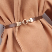 细腰带女士束腰装 饰西装 大衣纯牛皮腰链皮带搭配裙子收腰真皮腰封