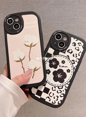 小胖妹适用于oppoA6pro贴皮卡通手机壳findx9精孔软RENO14全包保护套