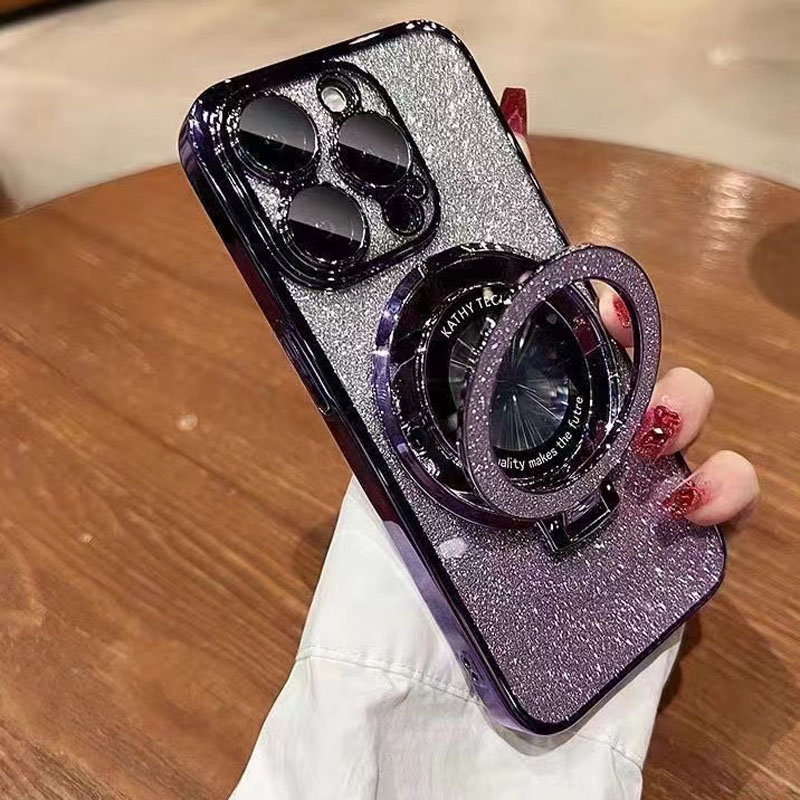 闪粉水钻适用荣耀200PRO新款手机壳华为Pura 70电镀硅胶nova12SE创意软壳