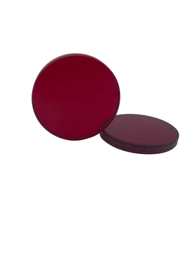 HB630有色光学红色玻璃红色光滤光片630nm前截止后透过25.4*3mm