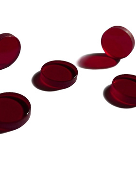 HB630 光学红色滤光片 透红色 前截止后通过 直径12mm， Φ12*3mm