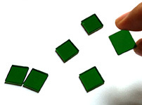 LB1 绿色玻璃 532nm带通滤光片  直径20*1.5mm