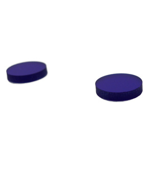 QB24光学 蓝色滤光片  蓝色波段 滤镜   透过蓝色光  φ20*1.5mm