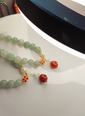 东陵玉霜冻料8mm珠子