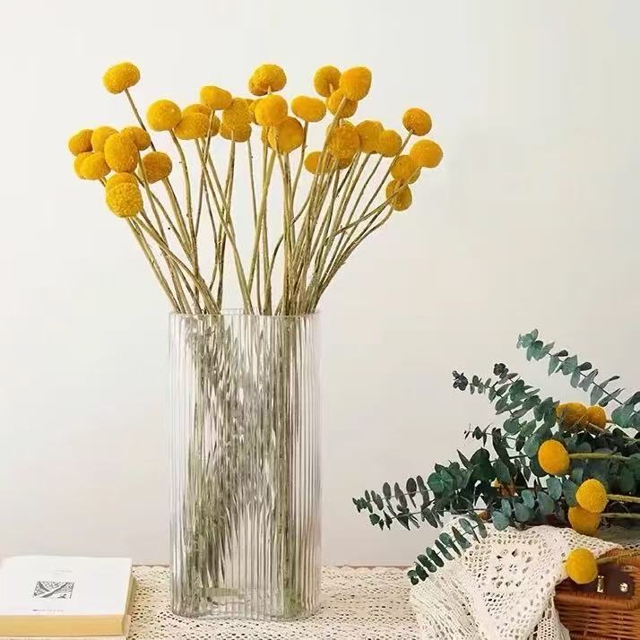 黄金球干花云南基地直发永生花室内装饰花瓶插花配花