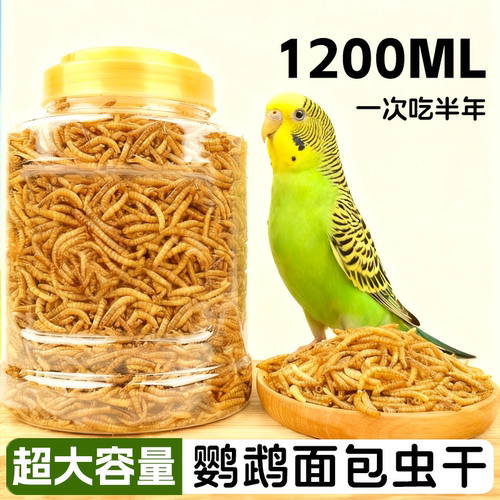 面包虫干鹦鹉专用鸟食饲料奖励零食虎皮牡丹玄凤鸟粮饲料面包虫干