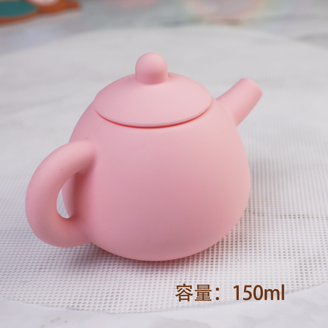 MQJI硅胶儿童茶具可真喝茶水耐摔