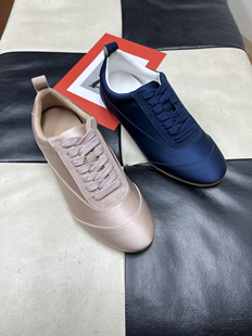 绸缎面羊皮里休闲百搭舒适运动休闲德训鞋 新款 女 2cm跟 大厂品质