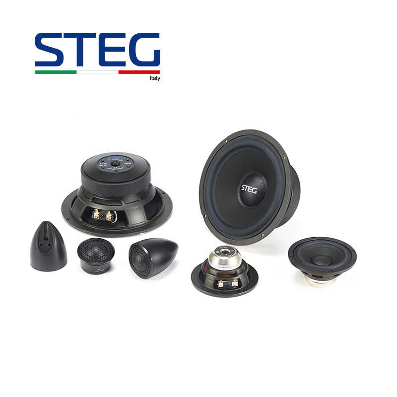 意大利STEG史泰格QK1QK3QK6三分频套装喇叭车载扬声器汽车音响