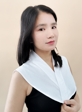 纯色假领子纯棉汉服义领交领Y领