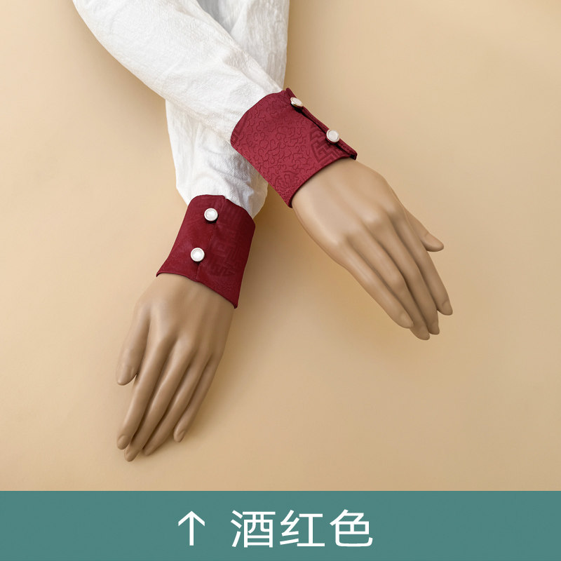 1018中式提花汉服护腕束袖袖套图片