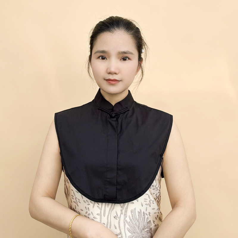 Y936蒙古袍立领全棉上衣旗袍假领