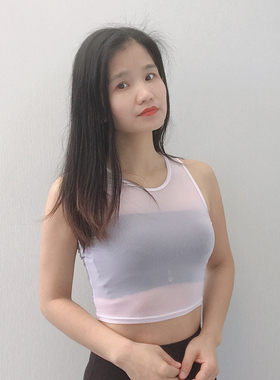 假领假领子网纱韩版无袖半截短款