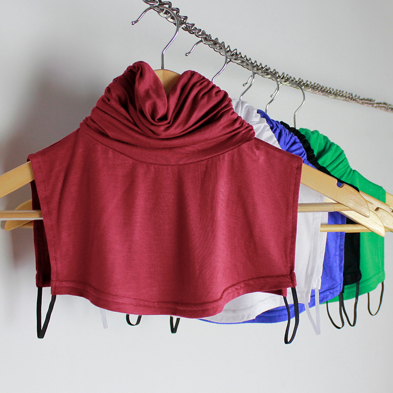 春秋冬季假衣领莫代尔棉女装韩版