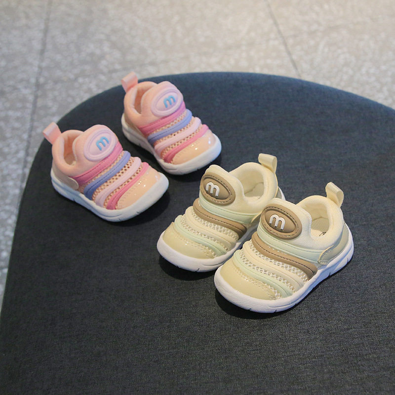 夏季毛毛虫学步鞋春秋百搭透气网面单鞋1-2--3岁女童休闲鞋男小童,童鞋/婴儿鞋/亲子鞋,婴儿步前鞋/袜鞋,淘宝优惠券,粉丝福利购,淘宝优惠卷