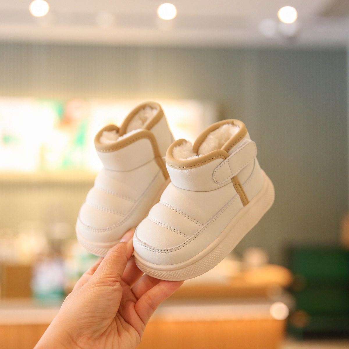 女宝宝冬季鞋防水防滑雪地靴儿童加绒鞋子软底婴儿学步鞋男童棉鞋,童鞋/婴儿鞋/亲子鞋,婴儿步前鞋/袜鞋,淘宝优惠券,粉丝福利购,淘宝优惠卷