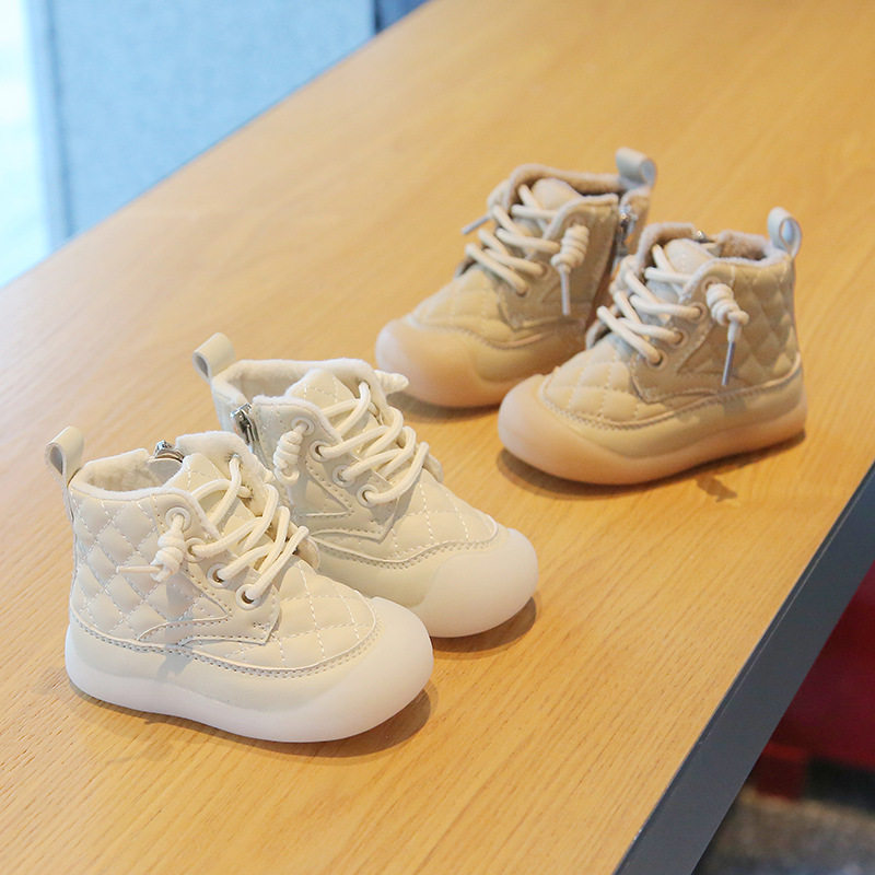 冬季儿童加绒棉鞋男小童软底防滑雪地靴1-2--3岁女宝宝百搭学步鞋,童鞋/婴儿鞋/亲子鞋,婴儿步前鞋/袜鞋,淘宝优惠券,粉丝福利购,淘宝优惠卷