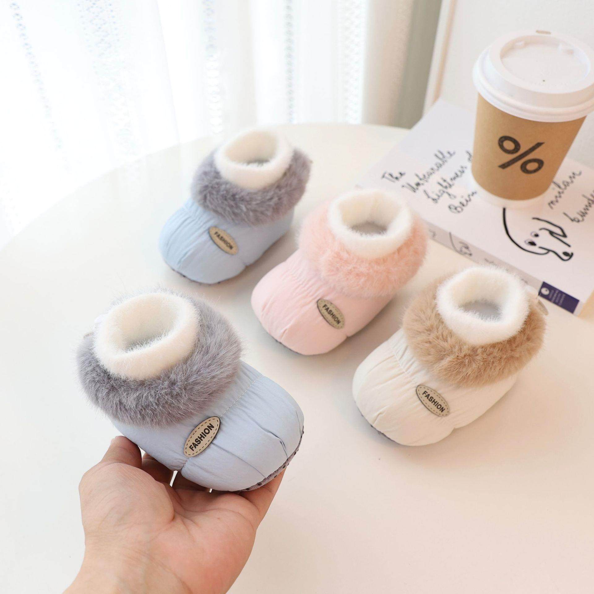 宝宝棉鞋冬季婴儿步前鞋新生幼软底鞋毛领柔软加绒厚实0-6月-1岁,童鞋/婴儿鞋/亲子鞋,幼小稳步鞋,淘宝优惠券,粉丝福利购,淘宝优惠卷