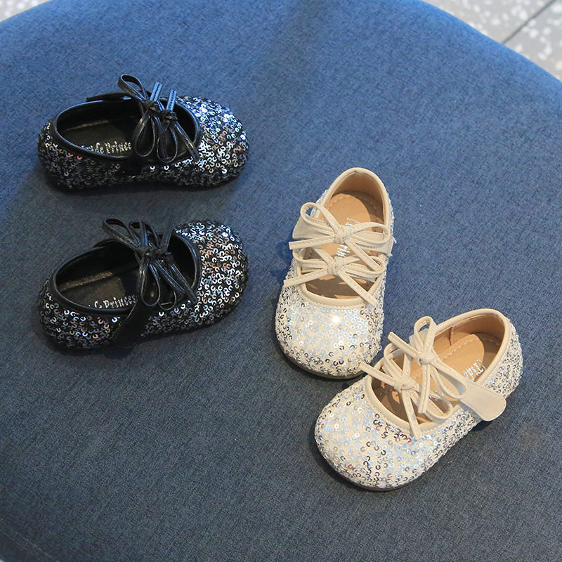 2025秋季新款儿童亮片公主鞋蝴蝶结软底女宝宝小皮鞋学步鞋子,童鞋/婴儿鞋/亲子鞋,婴儿步前鞋/袜鞋,淘宝优惠券,粉丝福利购,淘宝优惠卷