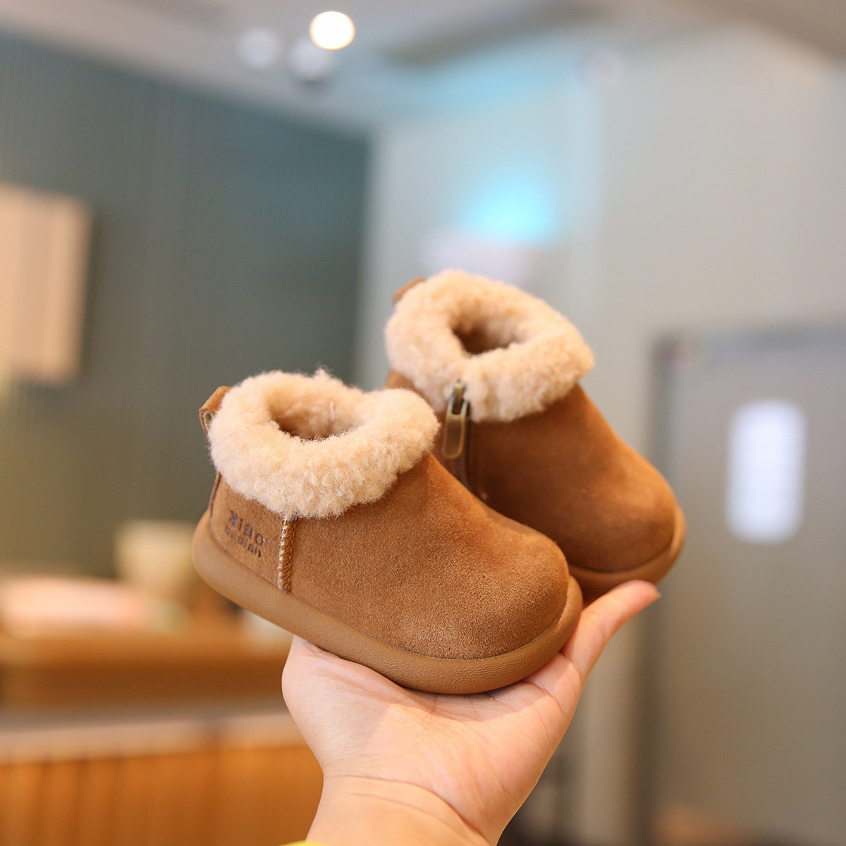 宝宝冬季棉鞋加绒加厚软底女宝学步鞋毛毛鞋婴幼儿鞋子男童雪地靴,童鞋/婴儿鞋/亲子鞋,婴儿步前鞋/袜鞋,淘宝优惠券,粉丝福利购,淘宝优惠卷