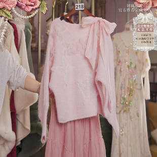 1227直播218彩蛋双旦福利新品 120 公主蜜桃粉上衣裙子两件套80