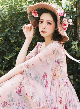 魔法大布娃娃田园风女帽子草帽