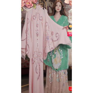 1212直播256高端双12狂欢新品 120 仙系粉外套背带裙2件套80