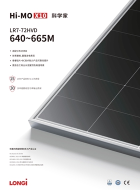 LONGI隆基640W光伏组件太阳能板自投船舶工商业首选