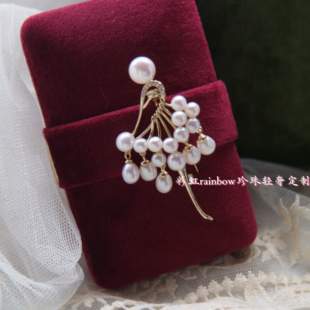 灵魂舞者设计感小众天然淡水珍珠胸针奢华高级感大衣配饰水滴灵动