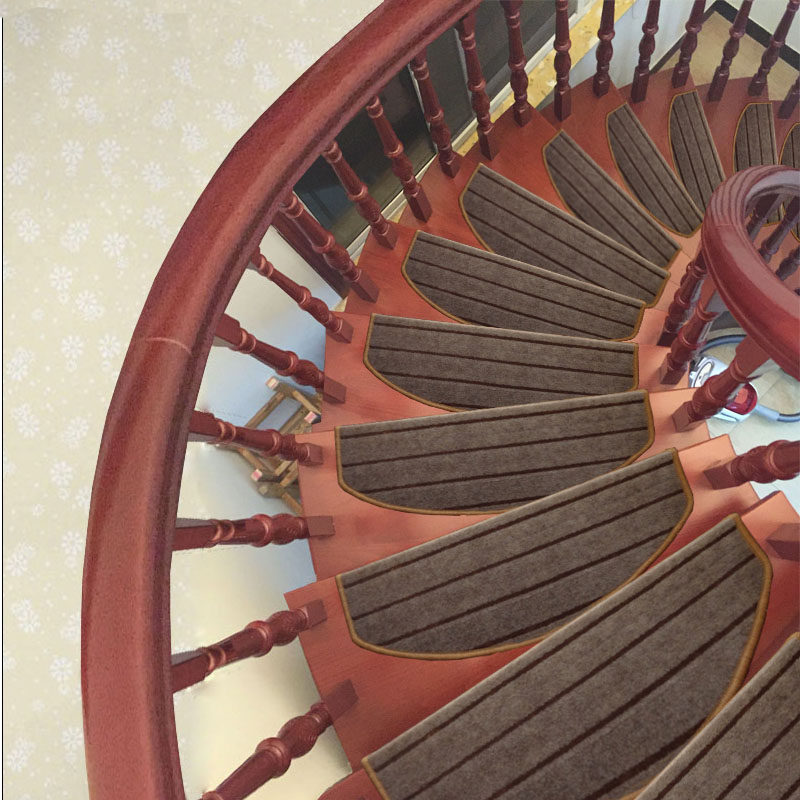 添美家用防滑楼梯地毯楼梯踏步方形自吸踏步垫防滑垫地垫转角定做