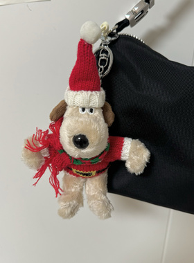 小红书毛绒可爱包挂件钥匙扣掌门狗圣诞雪人斗篷围巾公仔玩偶261