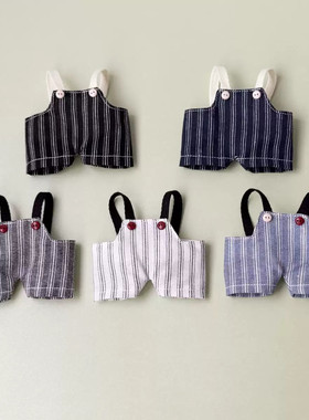 配饰labubu娃娃衣服毛衣帽子短裤拉布布头套牛仔裙墨镜15cm11