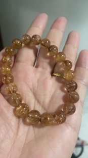 有个珠子有发根 纯天然烟花发 约22克左右 mm左右 珠子9