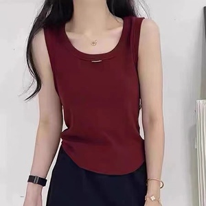 黑色吊带小背心女新款百搭内搭外穿美式坎肩宽肩带无袖短款上衣