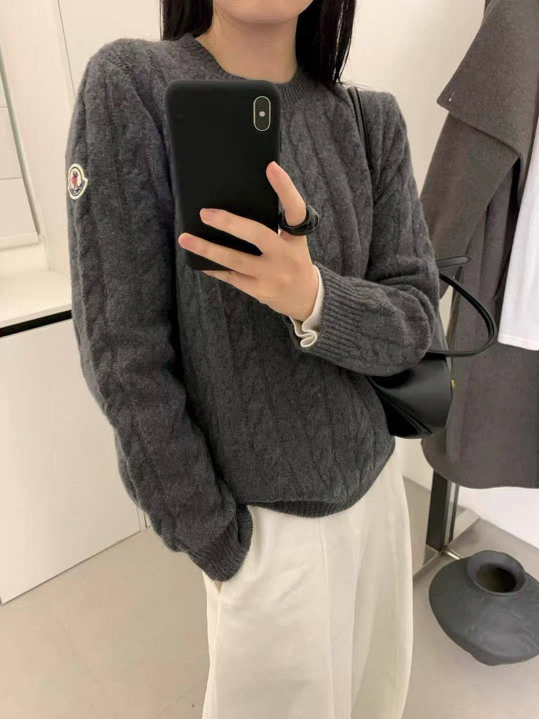欧洲站2026秋冬新款圆领纯色麻花针织羊毛衫休闲简约百搭显瘦毛衣