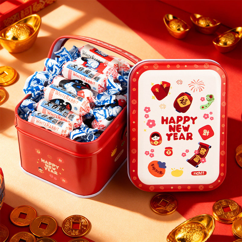 大白兔奶糖结婚专用喜糖礼盒新年年货儿童糖果大礼包怀旧零食批发