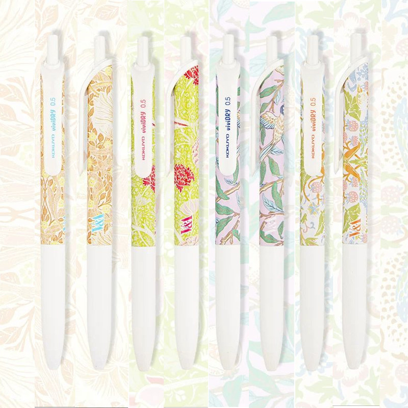 日本kokuyo国誉VA博物馆联名按动中性笔高颜值中性笔按动笔黑色0.5mm考试用笔水笔速干可换替芯笔,文具电教/文化用品/商务用品,中性笔,淘宝优惠券,粉丝福利购,淘宝优惠卷