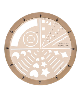 国誉Campus旋转模板尺MO手帐配件