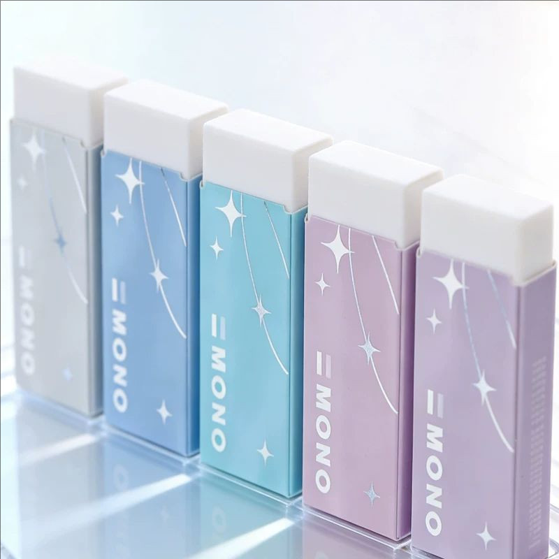 日本蜻蜓MONO橡皮擦少屑美术绘图学生用Shimmer Edition流光限定 - 实物图