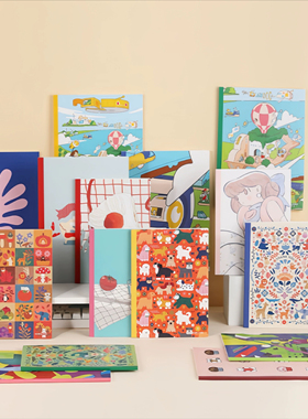 日本KOKUYO国誉2025年国誉博HAKU插画师限定B5无线装订本记事本日记本学生用高颜值胶装设计本笔记本作业本