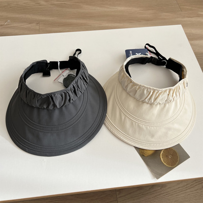 2025新款空顶遮阳帽女大帽檐显脸小防晒百搭夏凉帽太阳帽防紫外线