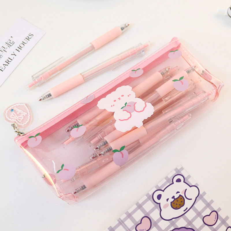 卡通ins日系学生透明笔袋